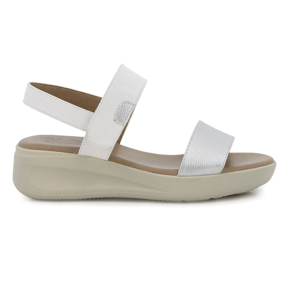 Hush Puppies Soft Style Ladies Soft Eleri Shoes in Silver