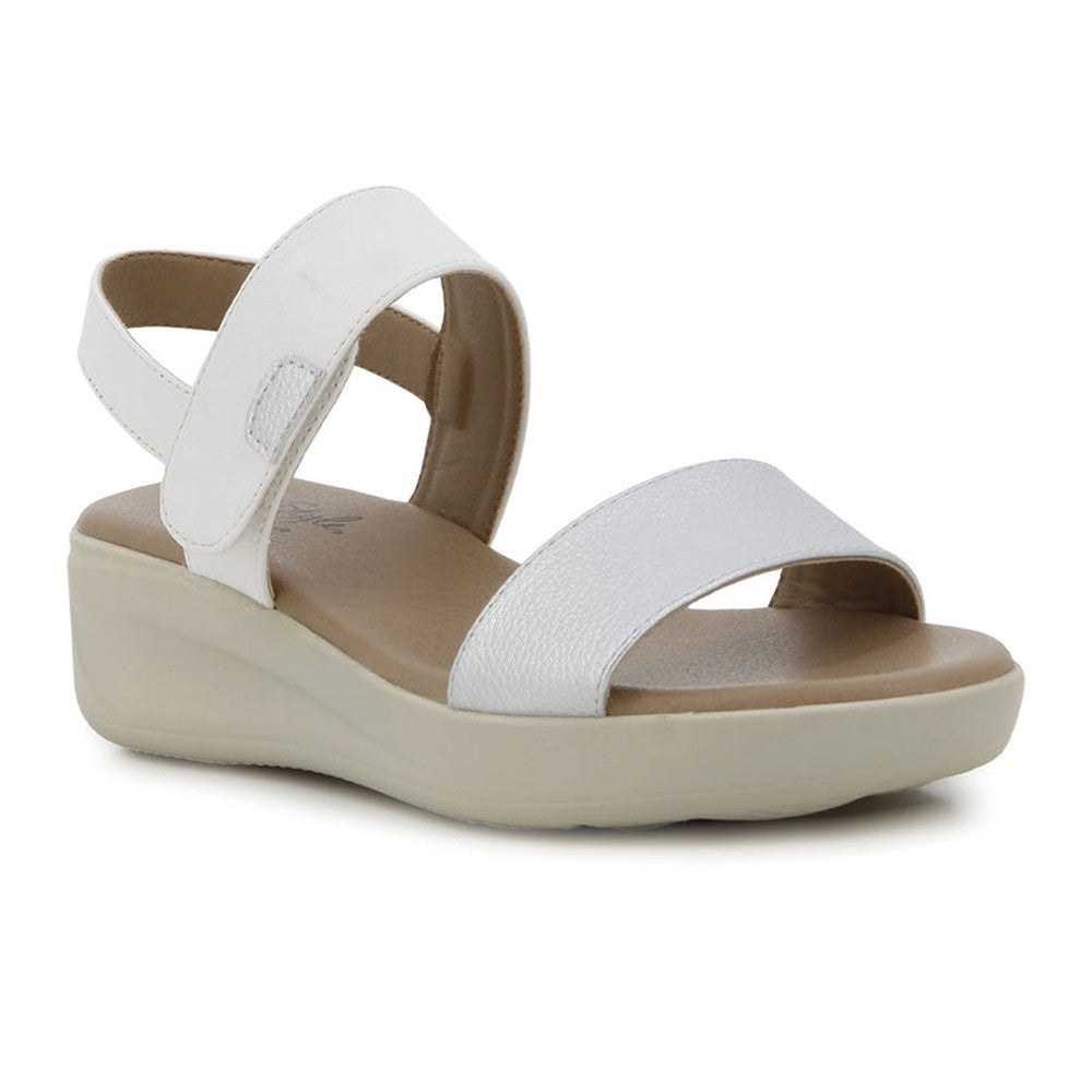 Hush Puppies Soft Style Ladies Soft Eleri Shoes in Silver