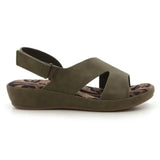 Hush Puppies Soft Style Ladies Soft Geraint Shoes In Olive
