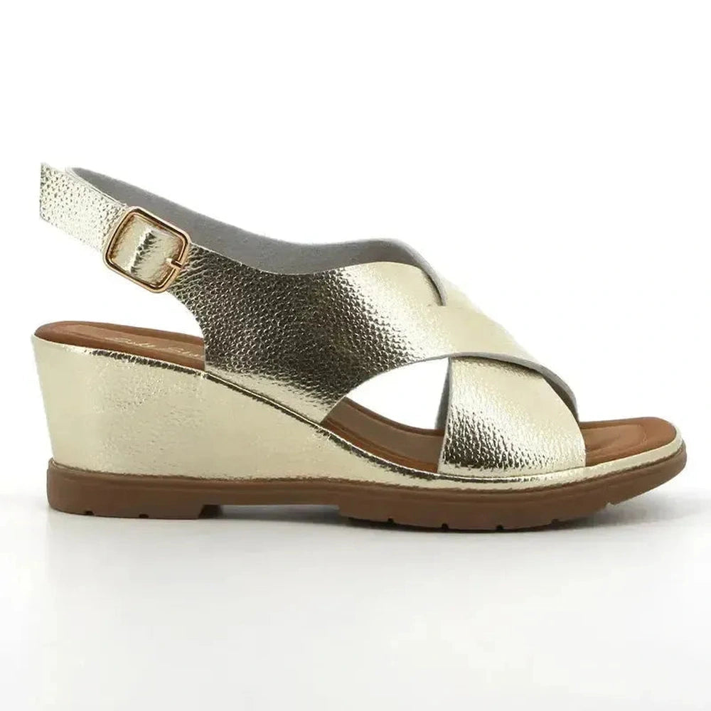 Hush Puppies Soft Style Ladies Ranee Shoes In Light Gold