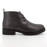 Hush Puppies  Ladies Soft Sam Ankle Boots In Pewter