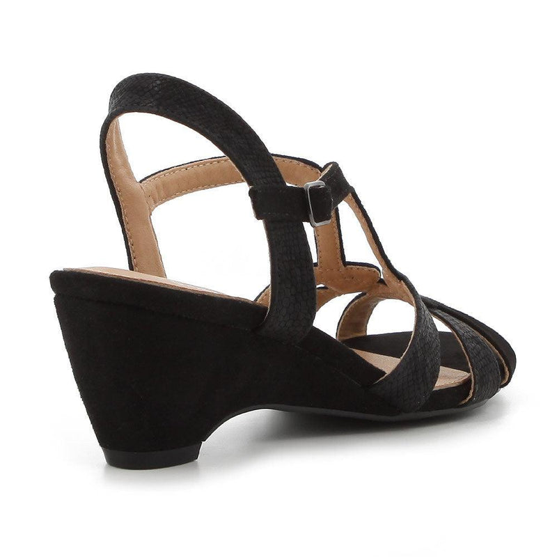 Hush Puppies Ladies Soft Stella Black Heels