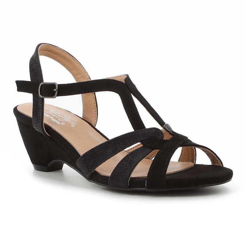 Hush Puppies Ladies Soft Stella Black Heels