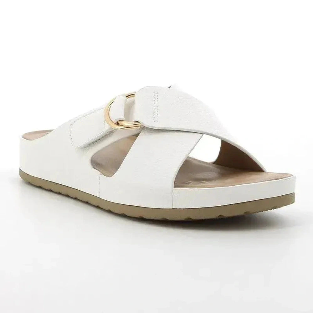 Hush Puppies Soft Style Ladies Soft Tanika Sandals In White