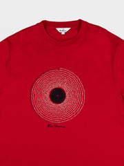 Ben Sherman Mens Sound Waves T-Shirt In Red