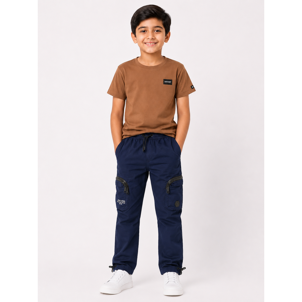 Soviet Boys Akuma Boys Fashion Cargo Pants In Navy
