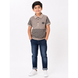 Soviet Boys Blitz Short Sleeves Fashion Golfer In Taupe