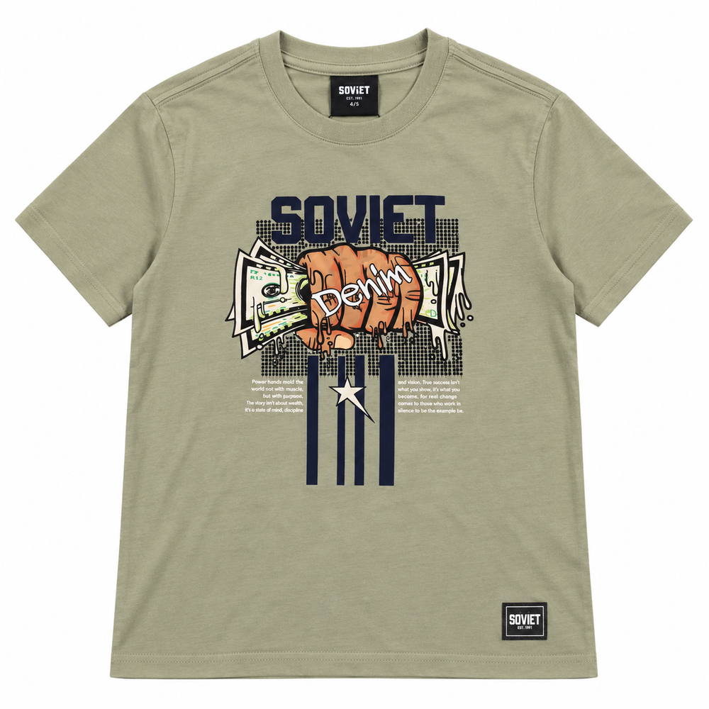 Soviet Boys Bogart Short Sleeve Fashion T-Shirt In Sage