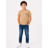 Soviet Boys Convoy Short Sleeves Box Fit Fashion T-Shirt In Khaki