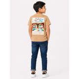 Soviet Boys Convoy Short Sleeves Box Fit Fashion T-Shirt In Khaki