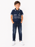 Soviet Boys Coupe Short Sleeves Fashion Golfer In Navy