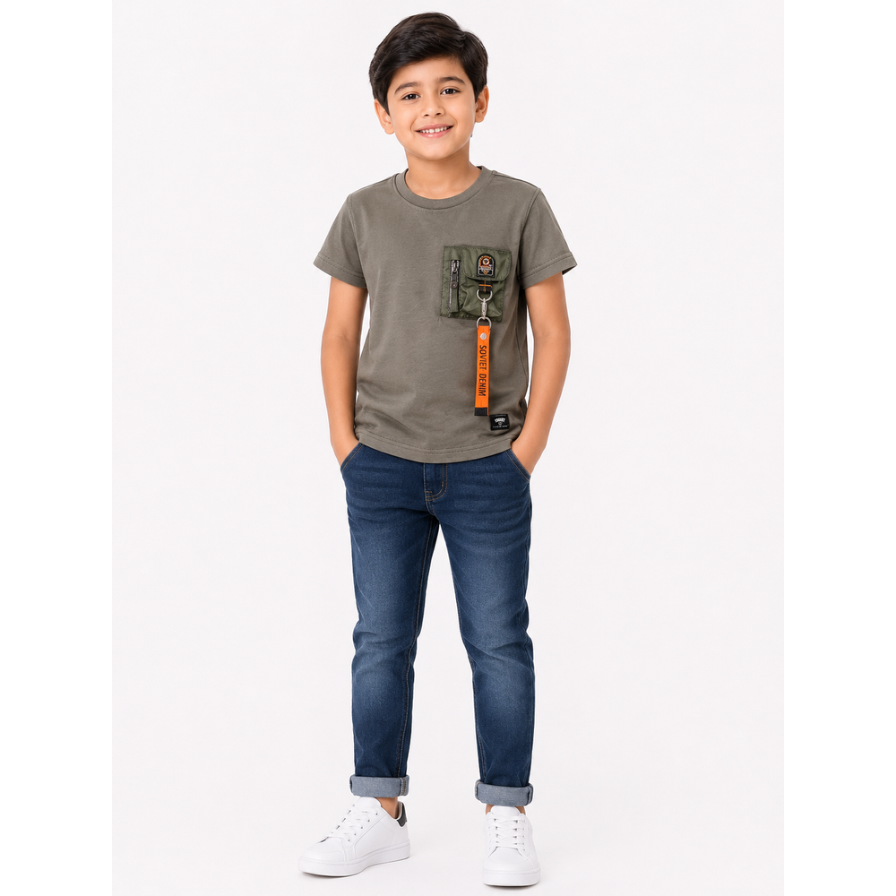 Soviet Boys Flawless Short Sleeves Fashion T-Shirt In Ivy