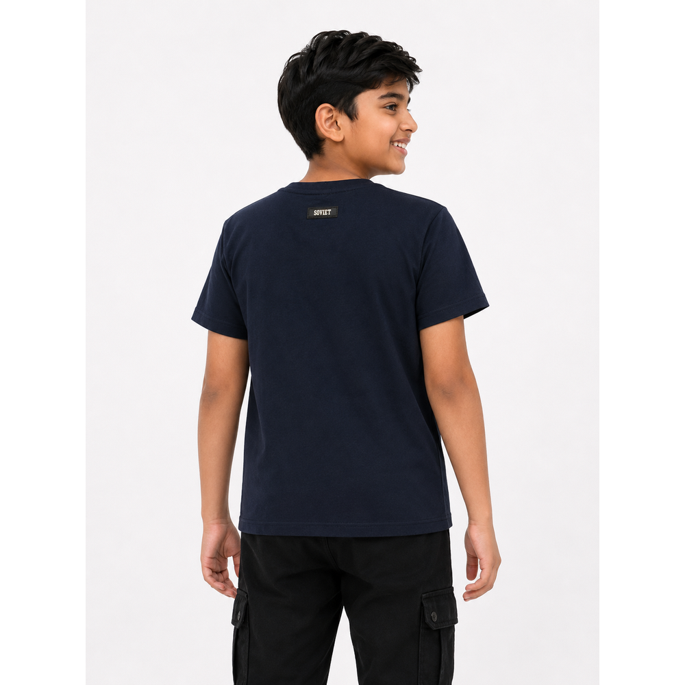 Soviet Boys Flawless Short Sleeves Fashion T-Shirt In Navy