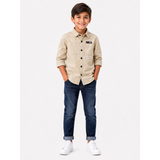 Soviet Boys Hydra Long Sleeves Fashion Shirt In Khaki
