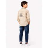Soviet Boys Hydra Long Sleeves Fashion Shirt In Khaki