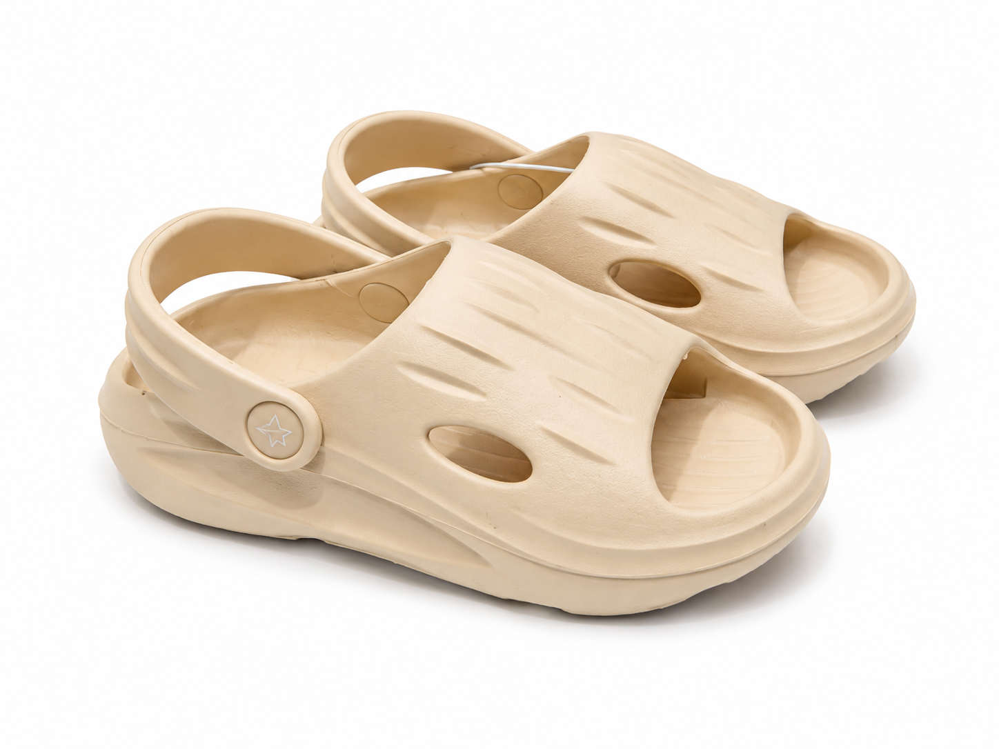Soviet Boys Komodo Casual Push In Sandals In Beige