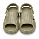 Soviet Boys Komodo Casual Push In Sandals In Olive
