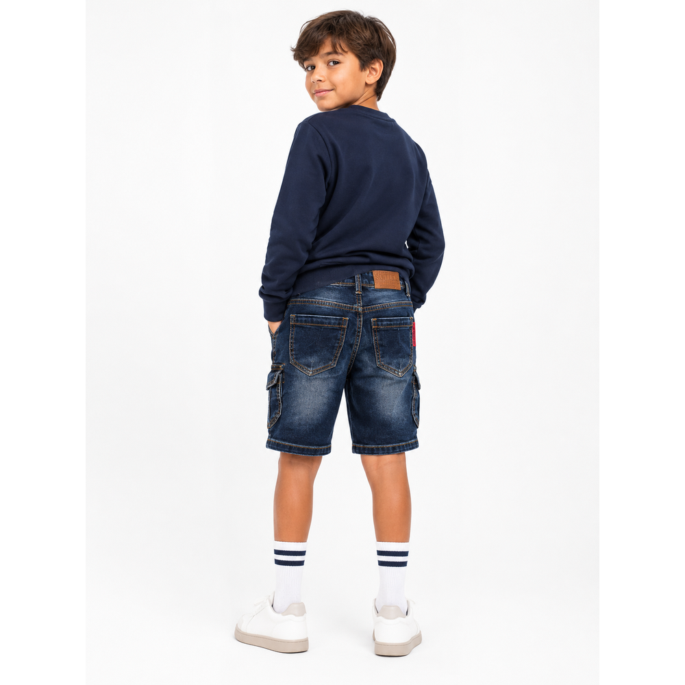 Soviet Boys Mighty Fashion Denim Short In Dark Indigo