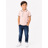 Soviet Boys Namor Short Sleeves Fashion Golfer In Salmon