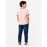 Soviet Boys Namor Short Sleeves Fashion Golfer In Salmon