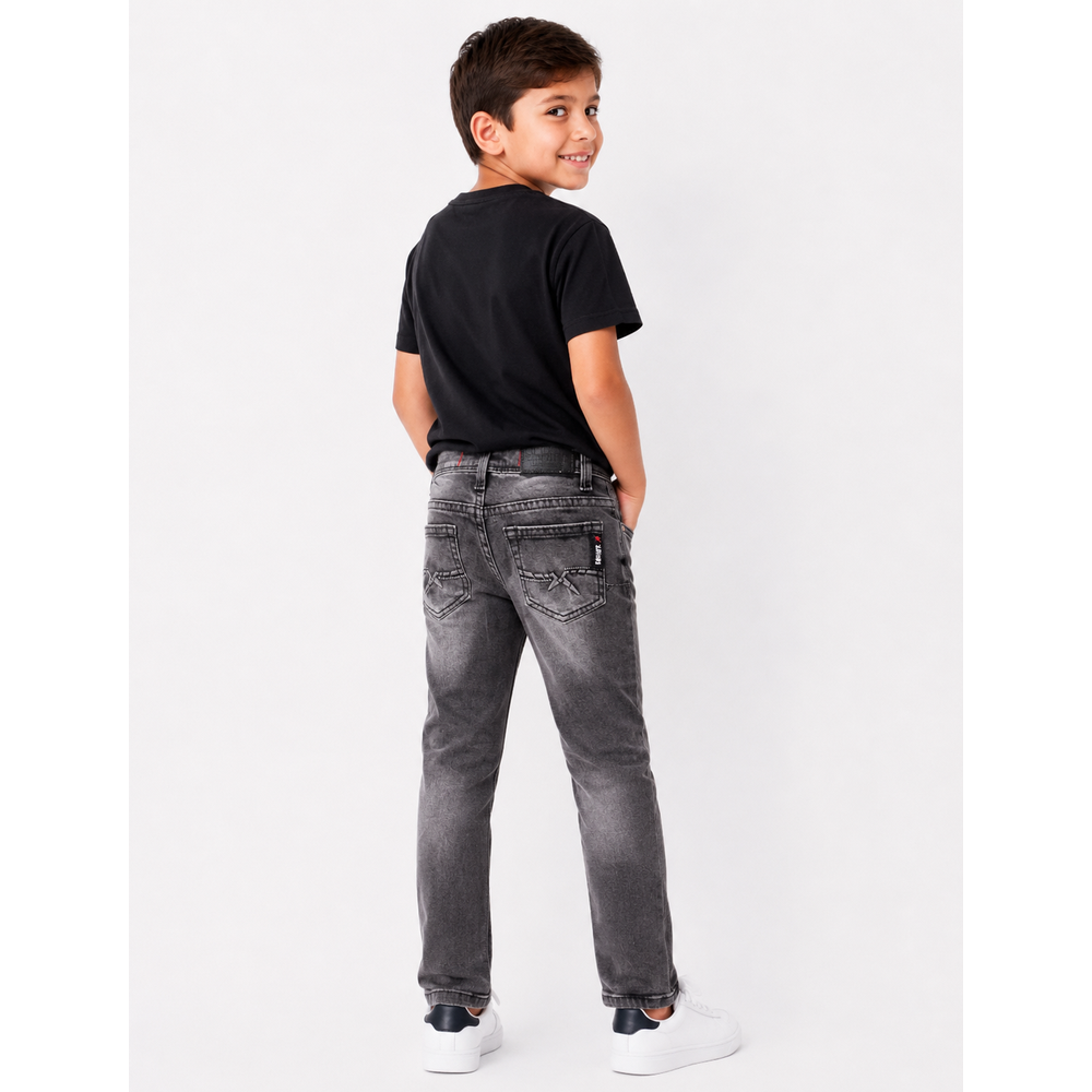 Soviet Boys Ordino Fashion Skinny Denim Jeans In Black Wash