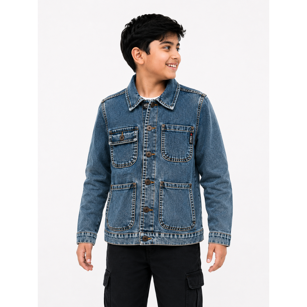Soviet Boys Paros Fashion Denim Jacket In Indigo