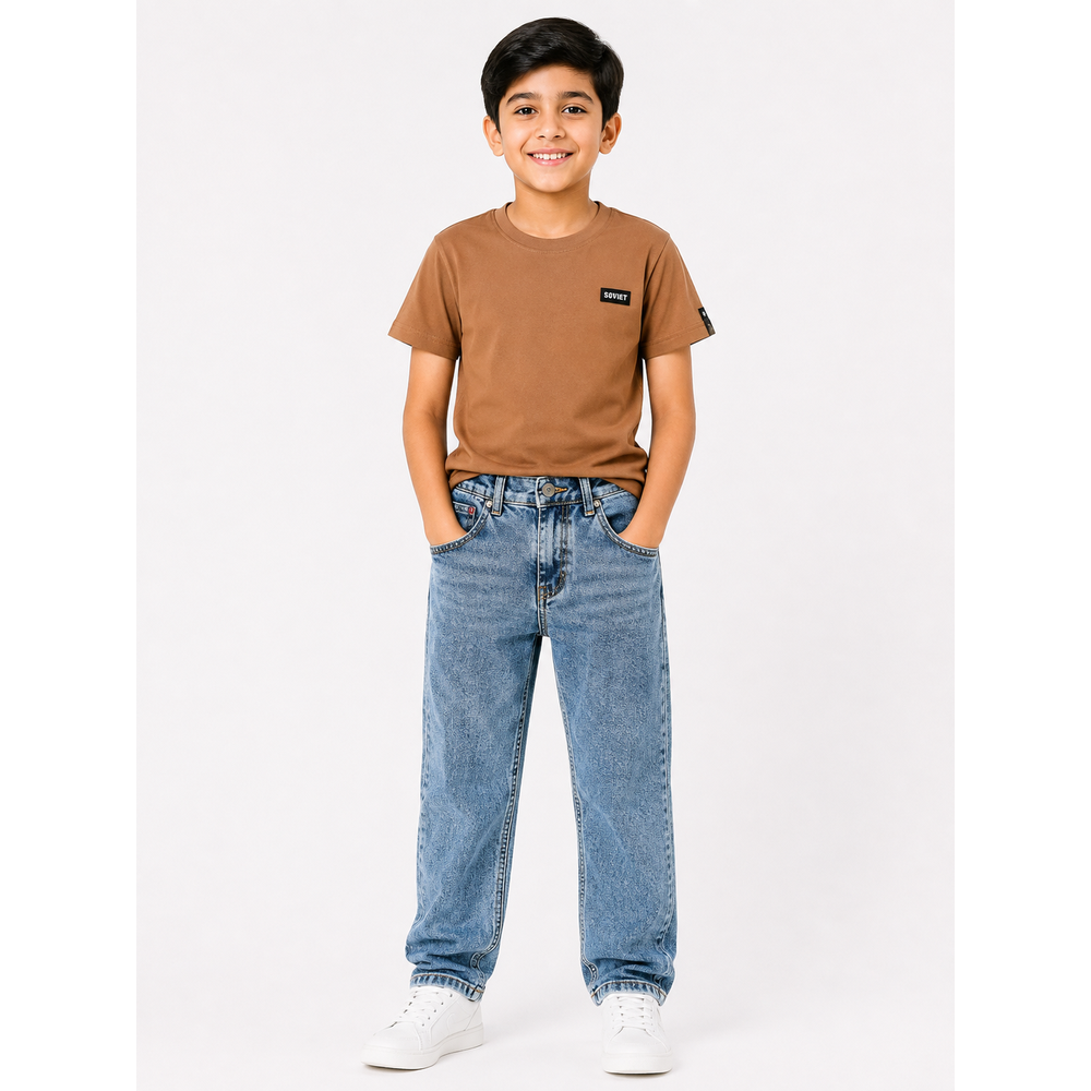 Soviet Boys Plaka Basic Denim Jeans In Indigo