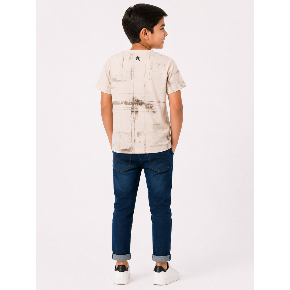 Soviet Boys Ratchet Short Sleeves Fashion T-Shirt In Light Sand