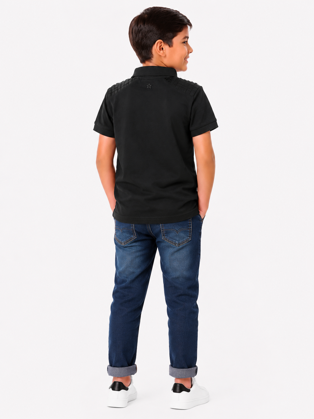 Soviet Boys Score Short Sleeves Fashion Golfer In Black