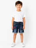Soviet Boys Swish Denim Short In Dark Indigo