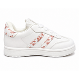 Soviet Girls K Isla Fash Low Casual Sneakers In White Mono/Floral
