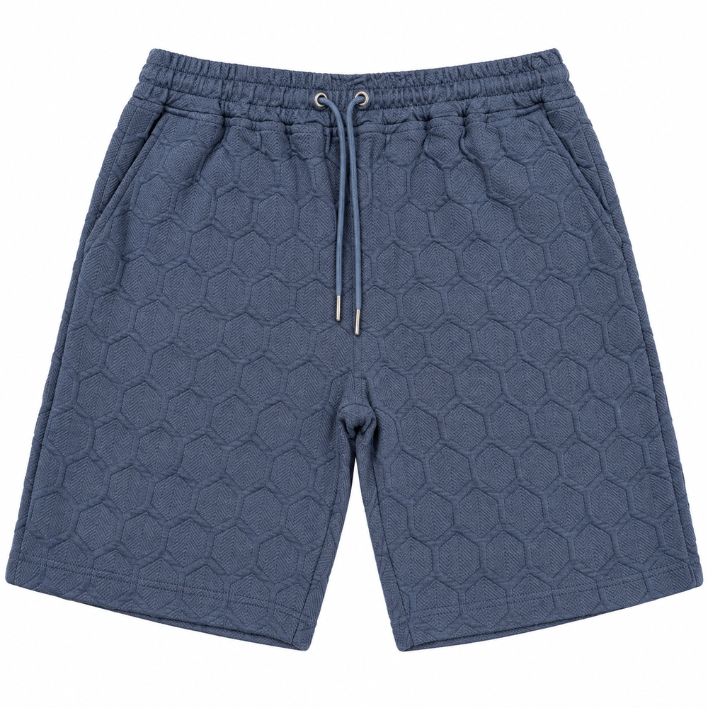 Soviet Mens Gable Track Shorts In Midnight