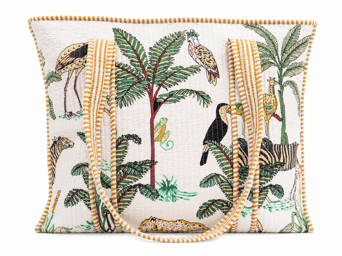 Stella Morgan Large Animal Printed Shopper In White