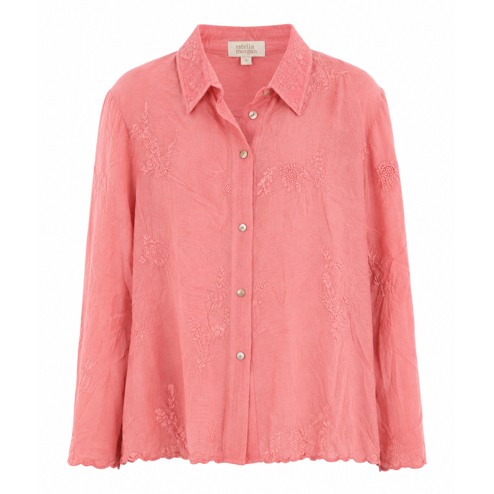 Stella Morgan Floral Shirt In Pink