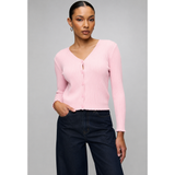 Stella Morgan Long Sleeve Cardigan In Pink