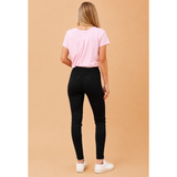 Stella Morgan Mid Waist Narrow Waistband Pants In Black