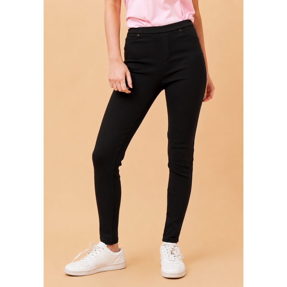 Stella Morgan Mid Waist Narrow Waistband Pants In Black