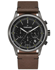 Tornado Classic Men's Multi Function Black Dial Watch T24108-ELDB