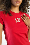 Sissy boy Red Baby T-Shirt With Pearl Branded
