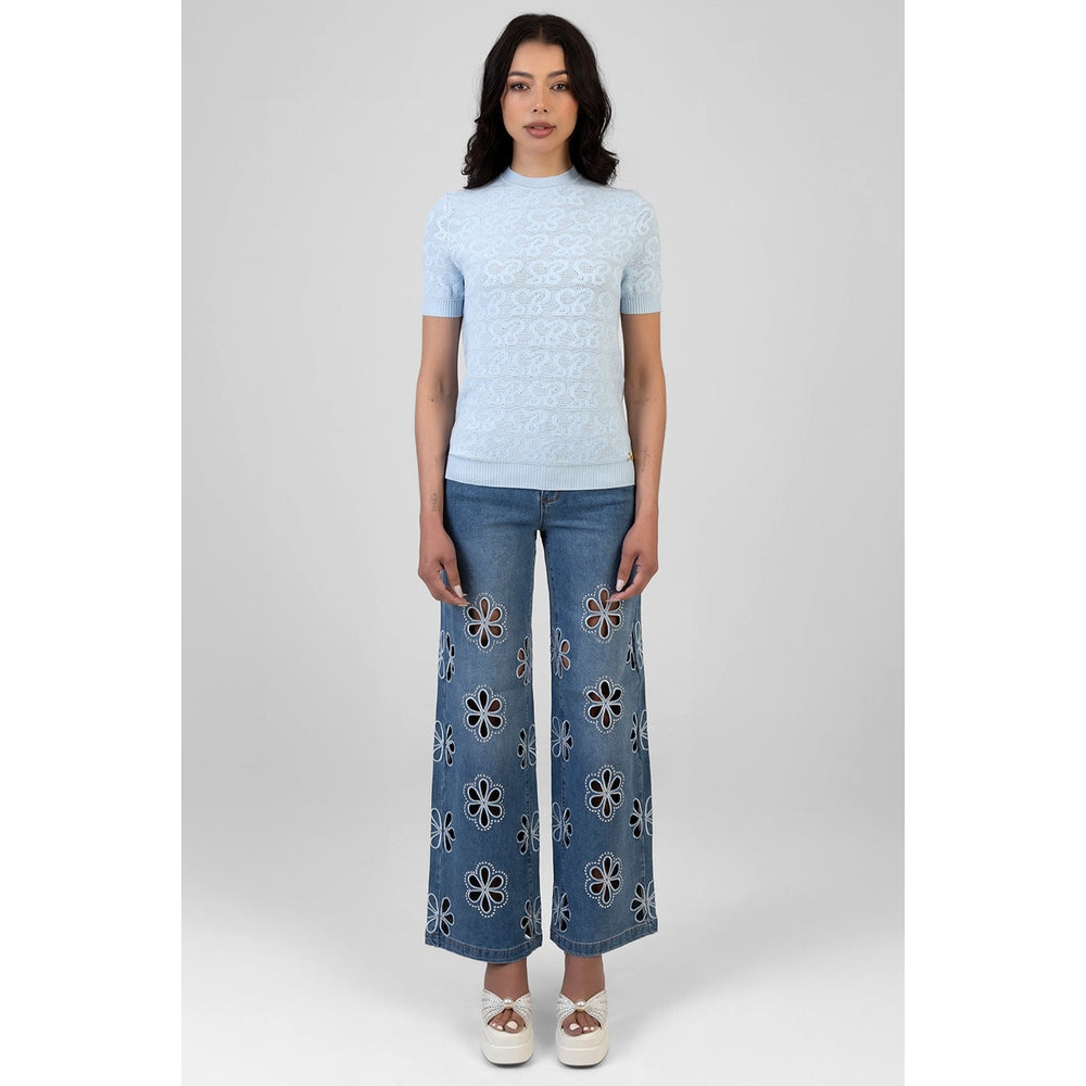 Sissy Boy Womens Next Level Knit Top In Pale Blue