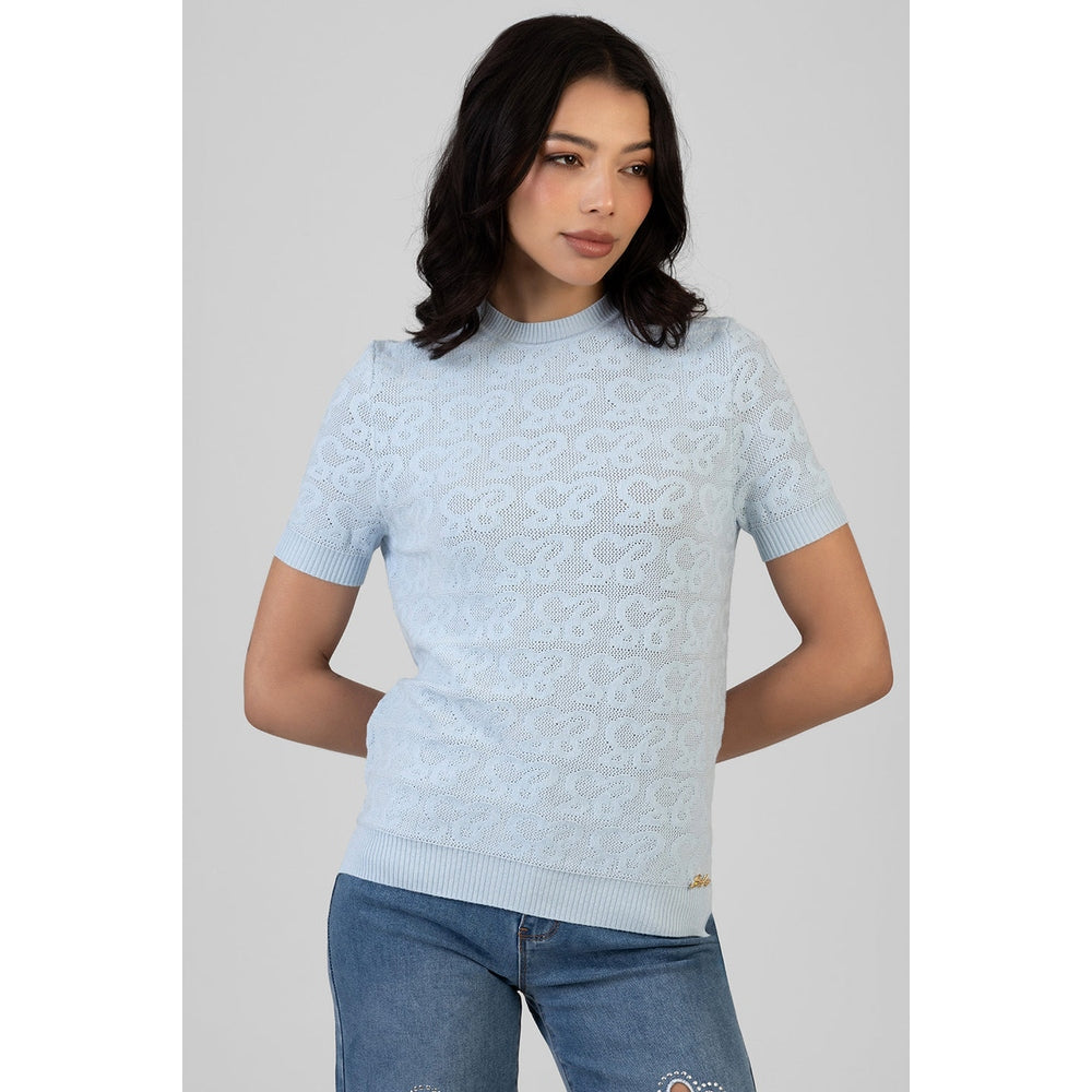Sissy Boy Womens Next Level Knit Top In Pale Blue
