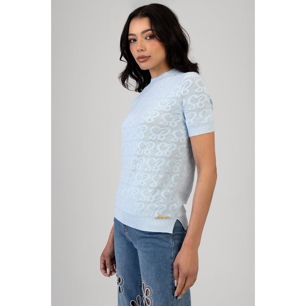Sissy Boy Womens Next Level Knit Top In Pale Blue