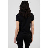 Sissy Boy Womens Glitter In The Dark Regular T-Shirt In Black