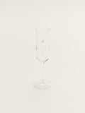 Polo Champagne Flute Glasses 4 Piece Set in Transparent