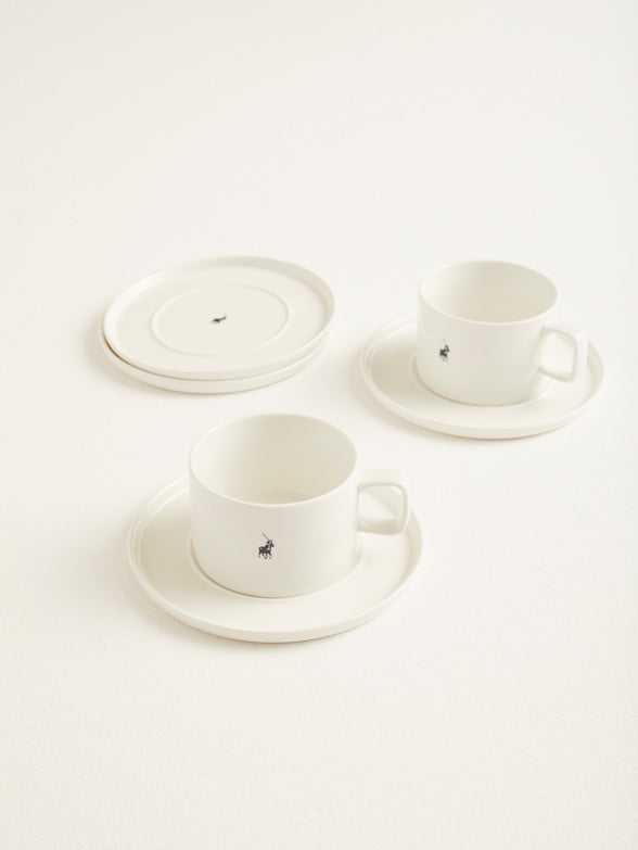 Polo Classic Tea Set 8 Piece Set In White