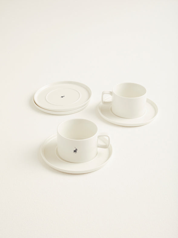 Polo Classic Tea Set 8 Piece Set In White