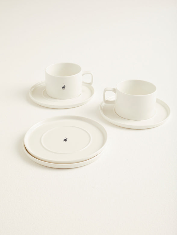 Polo Classic Tea Set 8 Piece Set In White