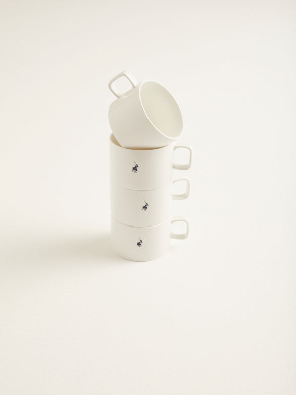 Polo Classic Tea Set 8 Piece Set In White