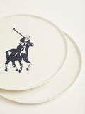 Polo Classic Charger Plate 2 Piece Set In White