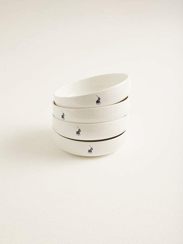 Polo Classic Snack Bowl 4 Piece Set In White
